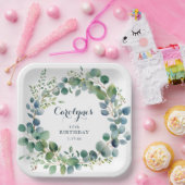 ユーカリ誕生日 ペーパープレート (パーティー)