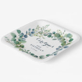 ユーカリ誕生日 ペーパープレート (傾斜あり)