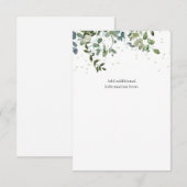 ユーカリ赤ちゃんシャワーエンクロージャカード エンクロージャーカード (正面/裏面)