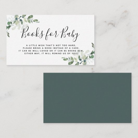 ユーカリ赤ちゃんシャワーベビー エンクロージャーカード (正面/裏面)