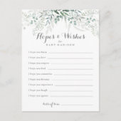 ユーカリ赤ちゃんシャワー希望&ウィッシュカード ポストカード (正面)