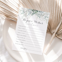 ユーカリ赤ちゃんシャワー希望&ウィッシュカード ポストカード