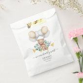 ユーカリ赤ちゃんシャワー真珠待機熊 フェイバーバッグ (封をした状態)