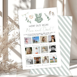 ユーカリ赤ちゃん女の子シャワー歳ママパパゲーム