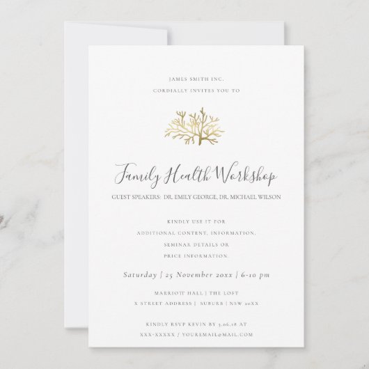 ユーカリ赤面バラクラフトブラック工房イベント 招待状 (正面)