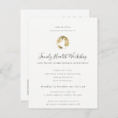 ユーカリ赤面バラブラックピンクワークショップイベント 案内ポストカード (正面/裏面)