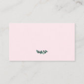 ユーカリ赤面ピンクセラピスト名刺 名刺 (裏面)