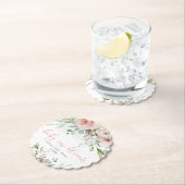 ユーカリ赤面フローラベビーイン開花ベビーシャワー ペーパーコースター (インサイチュ)