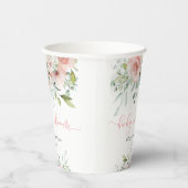 ユーカリ赤面フローラベビーイン開花ベビーシャワー 紙コップ (右)