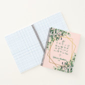 ユーカリ赤面金ゴールドオティオパレオヘブライ語アレフベット ノートブック (内部)