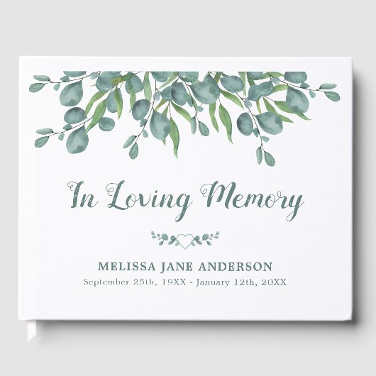 ユーカリ追悼式を愛する思い出で ゲストブック (正面)