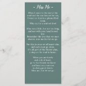 ユーカリ追悼式祈りの言葉カード（写真付） (裏面)