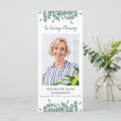 ユーカリ追悼式祈りの言葉カード（写真付） (スタンド正面)