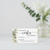 ユーカリ金ゴールドいくつコルクシャワーゲームカード プレイスカード (スタンド正面)