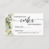 ユーカリ金ゴールドいくつコルクシャワーゲームカード プレイスカード (正面)