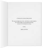 ユーカリ金ゴールドおめでとう大学院カード (内側(右))