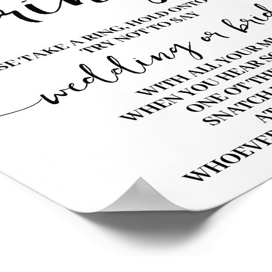 ユーカリ金ゴールドそれをリングや輪を置くシャワーゲームサイン ポスター (角)