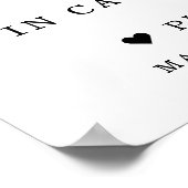 ユーカリ金ゴールドのサインを持って保持す結婚る ポスター (角)