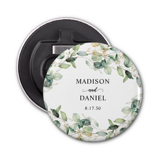 ユーカリ金ゴールドウォーター結婚カラー 栓抜き (正面)