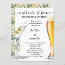 ユーカリ金ゴールドカクテル&ブレウズカップルシャワー