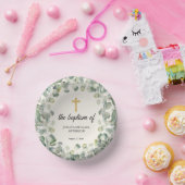 ユーカリ金ゴールドクロス宗教洗礼 ペーパーボウル (パーティー)