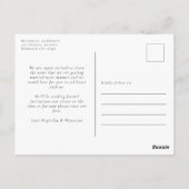 ユーカリ金ゴールドグリッターウェディングザデー ポストカード (裏面)