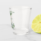 ユーカリ金ゴールドグリッターグリーン結婚ズ ショットグラス (右)