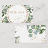 ユーカリ金ゴールドグリッターコード02すべての詳細 エンクロージャーカード (正面/裏面)