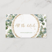 ユーカリ金ゴールドグリッターコード02_bすべての詳細 エンクロージャーカード (正面)