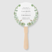 ユーカリ金ゴールドグリッターファンプログラム ハンドファン (正面)