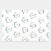 ユーカリ金ゴールドサークルのロゴラッピング紙シート ラッピングペーパーシート (正面3)