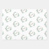 ユーカリ金ゴールドサークルのロゴラッピング紙シート ラッピングペーパーシート (正面)