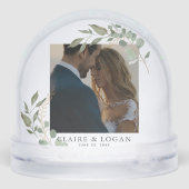 ユーカリ金ゴールドセージ結婚グリーンのカップル (裏面)