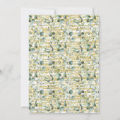 ユーカリ金ゴールドバブル&バーボンカップルシャワー 招待状 (裏面)