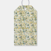 ユーカリ金ゴールドバブル&ブレウズシャワーメッセージカード ギフトタグ (裏面)