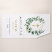 ユーカリ金ゴールドフレーム正統バプテスギフト バスタオル (バスタオル)