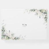 ユーカリ金ゴールドフローラ結婚グリーナリーズゲストブック ゲストブック (裏面)