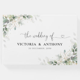 ユーカリ金ゴールドフローラ結婚グリーナリーズゲストブック ゲストブック