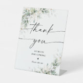 ユーカリ金ゴールドブライダルシャワーサンキューサイン 台座サイン (正面)