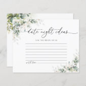 ユーカリ金ゴールドブライダルシャワーデイトナイトアイディア (正面/裏面)