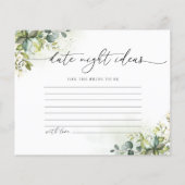 ユーカリ金ゴールドブライダルシャワーデイトナイトアイディア (裏面)