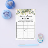 ユーカリ金ゴールドブライダルシャワービンゴゲームカード チラシ (シングル)