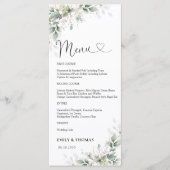 ユーカリ金ゴールドブライダルシャワーメニュー メニュー (正面)