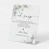 ユーカリ金ゴールドブライダルシャワーOhスナップサイン 台座サイン (正面)