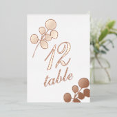 ユーカリ金ゴールドプレス箔台番号 箔招待状 (立ち正面)