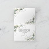 ユーカリ金ゴールドベビーシャワーサンキューカード サンキューカード (内部)