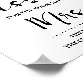 ユーカリ金ゴールドミセス・ゲームのキス数のサイン ポスター (角)