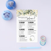 ユーカリ金ゴールド何が電話シャワーゲームカード チラシ (シングル)