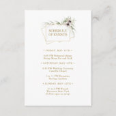 ユーカリ金ゴールド幾何学的イベント表 エンクロージャーカード (正面)