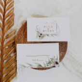 ユーカリ金ゴールド幾何学的フラ結婚ット座席表 プレイスカード